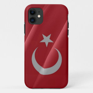 Flag waving of Turkey - iPhone 11 Case