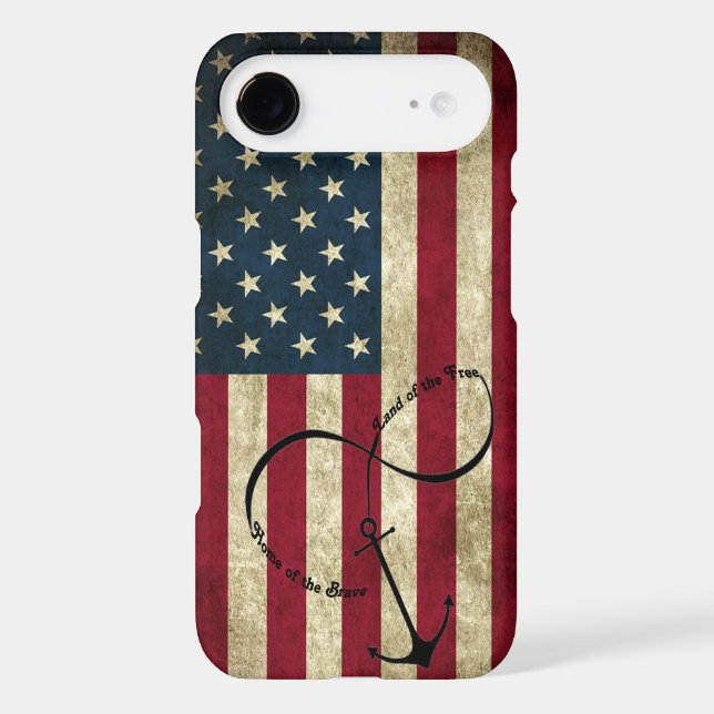 Flag with Infinity Anchor Case-Mate iPhone Case (Back)