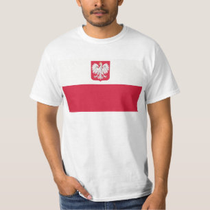 Flaga Polski z godłem - Flag of Poland T-Shirt