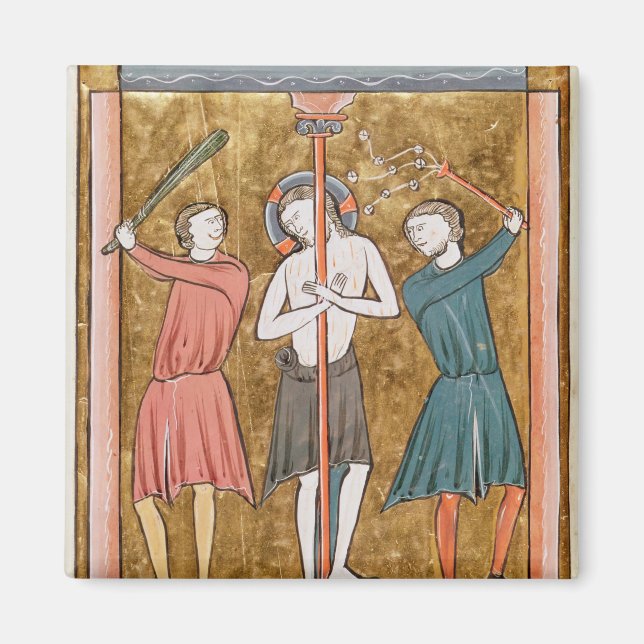 Flagellation, from 'Psautier a l'Usage de Paris' Magnet (Front)