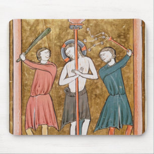 Flagellation, from 'Psautier a l'Usage de Paris' Mouse Pad