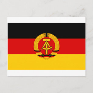 Flagge der DDR - Flag of the GDR (East Germany) Postcard
