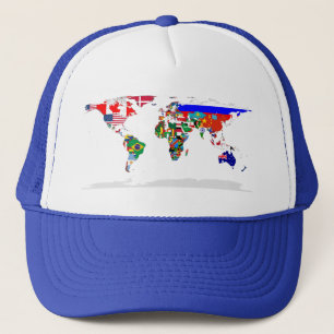 Flagged world cap