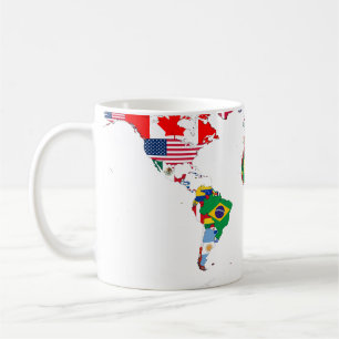 Flagged world mug