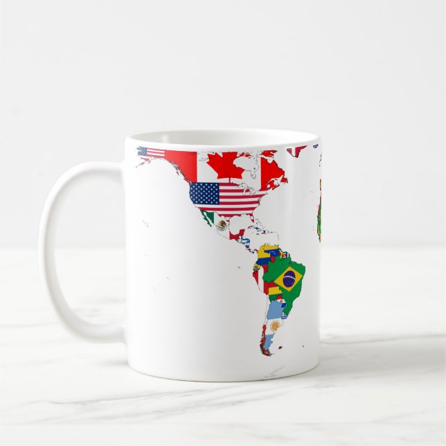 Flagged world mug (Left)