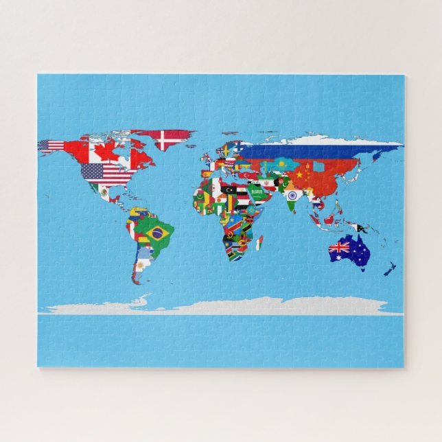 flagged world updated jigsaw puzzle (Horizontal)