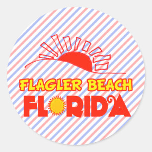Flagler Beach, Florida Classic Round Sticker