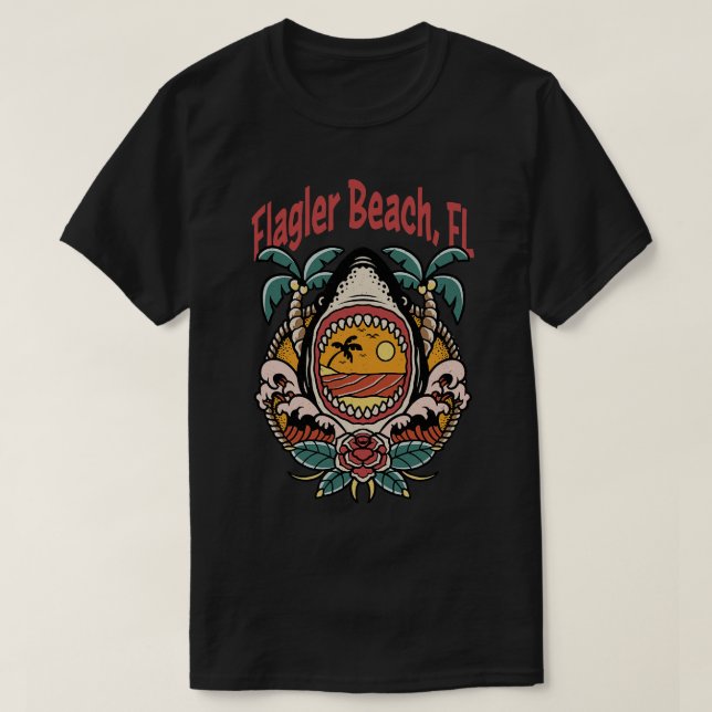 Flagler Beach Florida East Coast Beaches Surf Surf T-Shirt (Design Front)