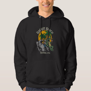 Flagler Beach Florida USA Funny Manatee Alligator Hoodie