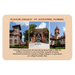 Flagler College Flexible Photo Magnet