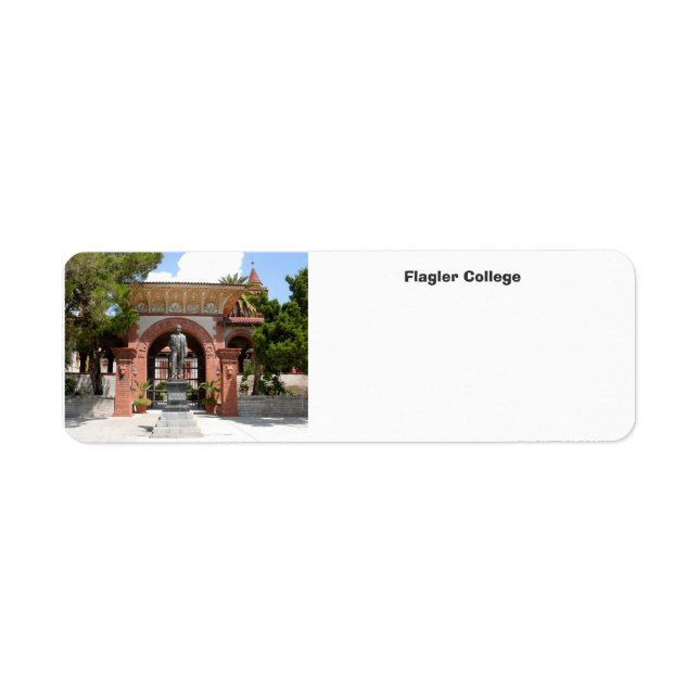 Flagler College St. Augustine Florida Return Address Label (Front)