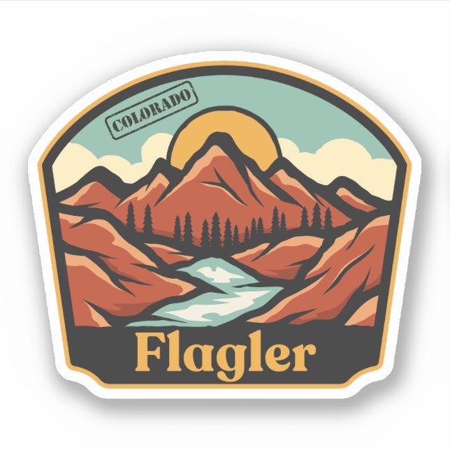 Flagler, Colorado Sticker (Front)
