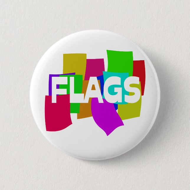 Flags 6 Cm Round Badge (Front)