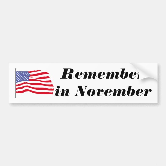 flags-american-waving-in-the_wind, Rememberin N... Bumper Sticker (Front)