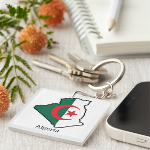 Flags and countries Algeria Key Ring