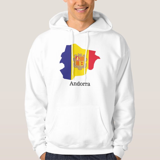 Flags and countries Andorra Hoodie (Front)