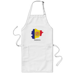Flags and countries Andorra Long Apron