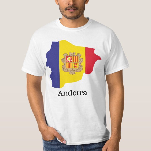 Flags and countries Andorra T-Shirt (Front)