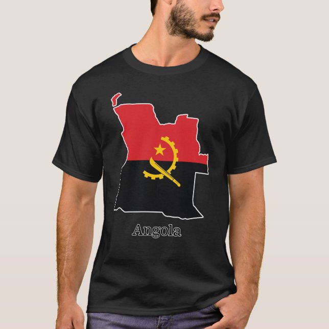Flags and countries Angola T-Shirt (Front)