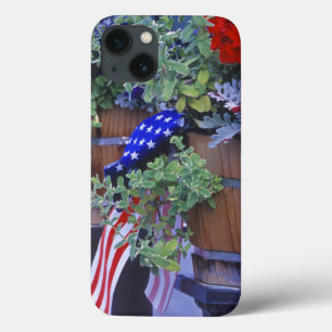 Flags and Flowers in Philipsburg Montana iPhone 13 Case