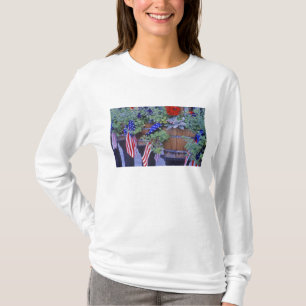 Flags and Flowers in Philipsburg Montana T-Shirt