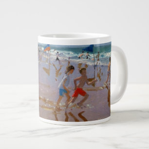 Flags and reflections Montalivet Large Coffee Mug