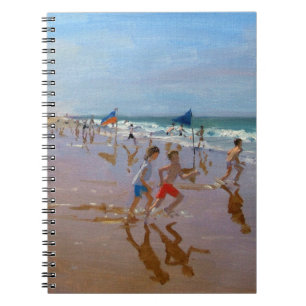 Flags and reflections Montalivet Notebook