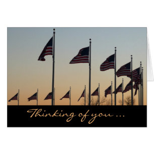 Flags at Sunset Photography Thinking of You