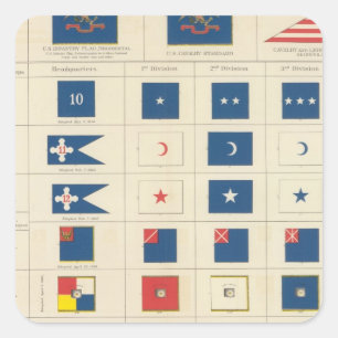 Flags, badges, etc square sticker