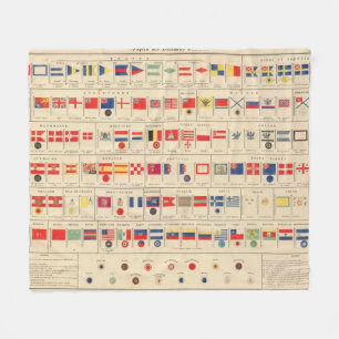 Flags, Badges Fleece Blanket