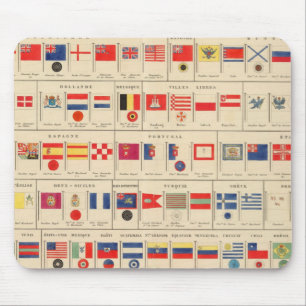 Flags, Badges Mouse Pad