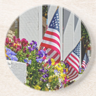 Flags + Flowers Coaster