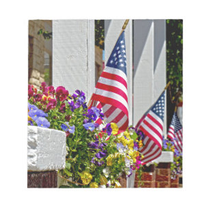 Flags + Flowers Notepad