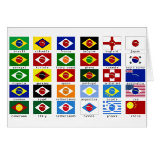 flags for the world cup in Brazil