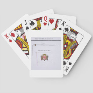 Flags from Monaco, from a French book of Flags, c. Playing Cards
