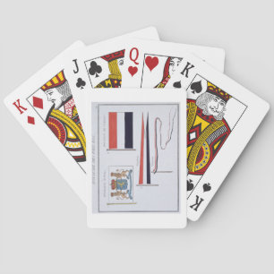 Flags from the Kingdom of the Netherlands, from a Playing Cards