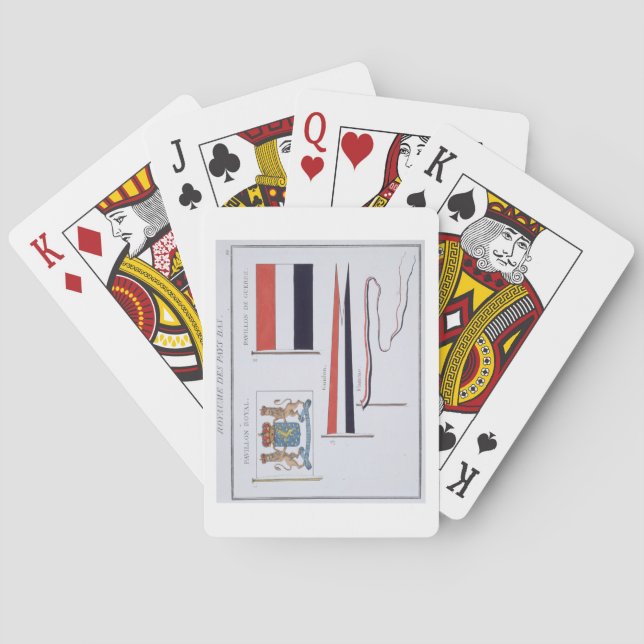 Flags from the Kingdom of the Netherlands, from a Playing Cards (Back)