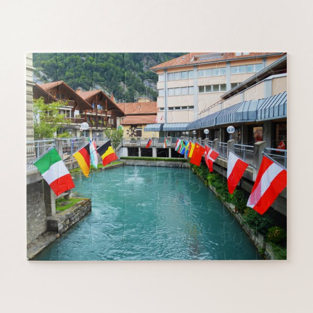 Flags in Switzerland Jigsaw Puzzle (Horizontal)