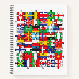 Flags of Countries of the World international flag Notebook