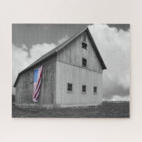 Flags of Our Farmers - Barn with American Flag