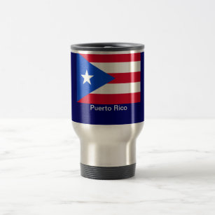 Flags of Puerto Rico Travel Mug