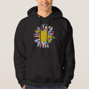 Flags of the Countries Hispanic Heritage Month Sun Hoodie
