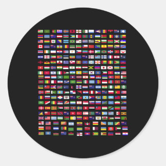 Flags Of The Countries Of The World 287 Flag Inter Classic Round Sticker
