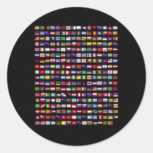 Flags Of The Countries Of The World 287 Flag Inter Classic Round Sticker