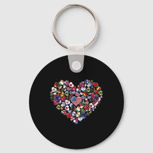 Flags Of The Countries Of The World, A Cultural Ex Key Ring