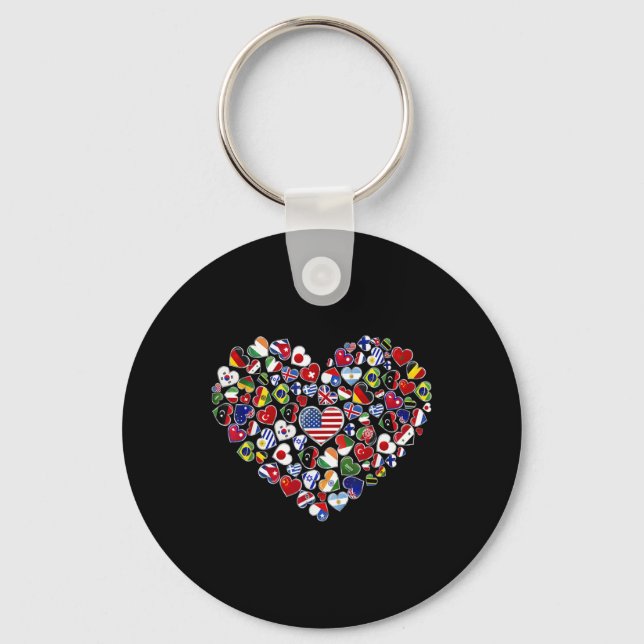 Flags Of The Countries Of The World, A Cultural Ex Key Ring (Front)