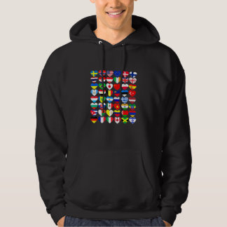 Flags Of The Countries Of The World International  Hoodie