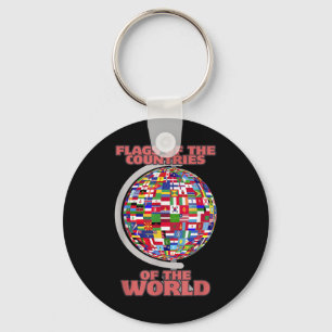 Flags Of The Countries Of The World International  Key Ring