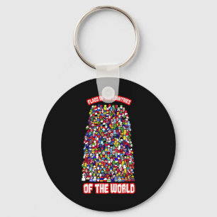 Flags Of The Countries Of The World International  Key Ring