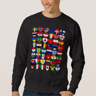 Flags Of The Countries Of The World International Sweatshirt
